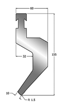 Пуансон STPB P4R 88 R1.5